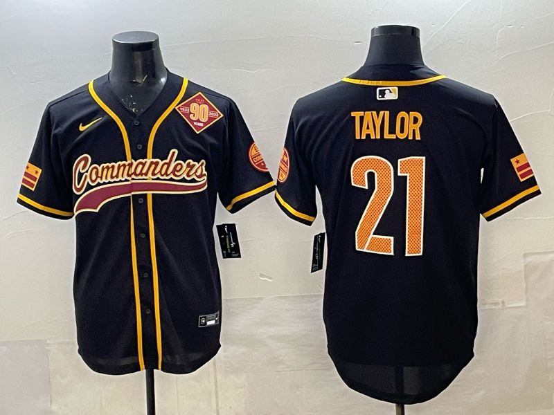 Men 2025 Nike Washington Commanders #21 Taylor Black 3th generation Joint Name Limited NFL Jersey 005->washington commanders->NFL Jersey